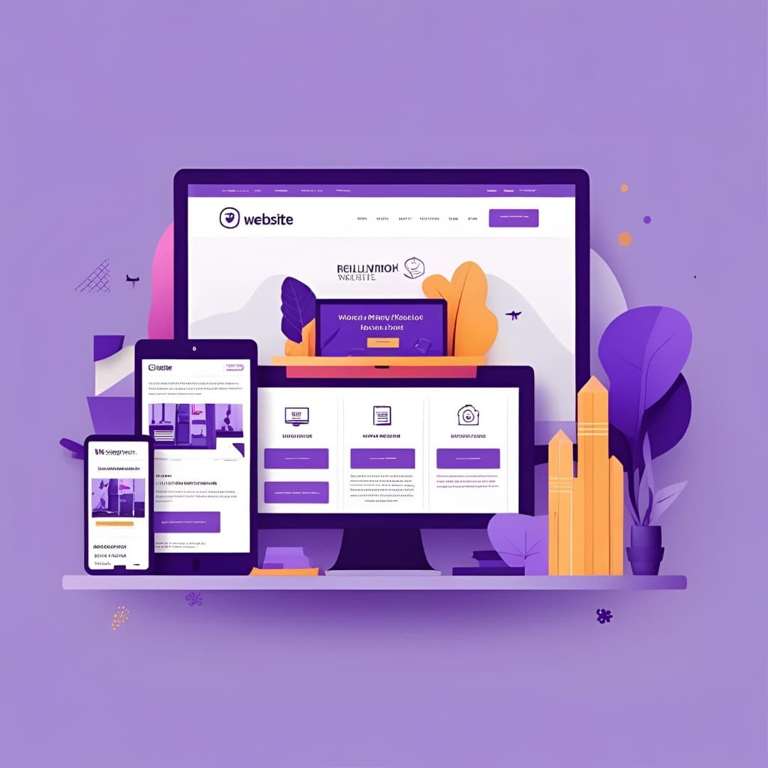 Website templates mockup